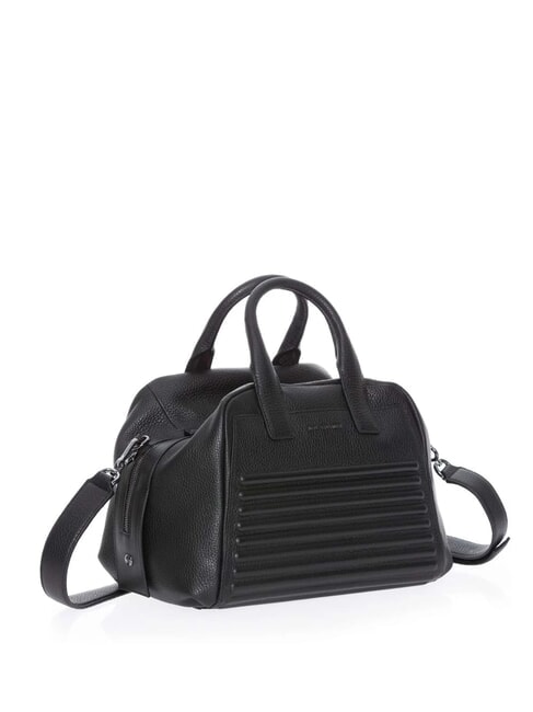 I-CON Bolso de bolos de cuero negro - Bolsos Mujer