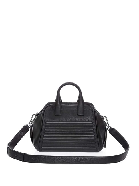I-CON Bolso de bolos de cuero negro - Bolsos Mujer