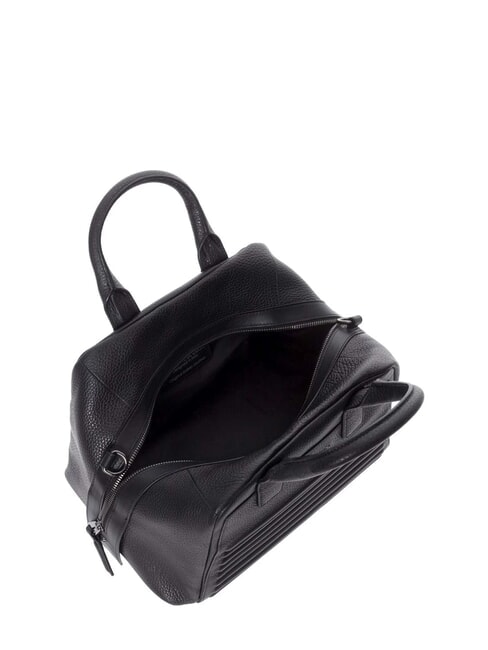 I-CON Bolso de bolos de cuero negro - Bolsos Mujer