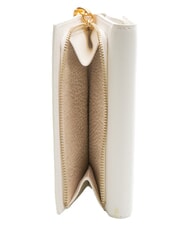 BORBONESE LETTERING PLATE  Cartera de cuero para mujer blanco - Carteras Mujer - 4