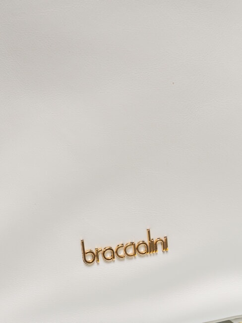 NORA Mochila de cuero con cadenas blanco - Bolsos Mujer