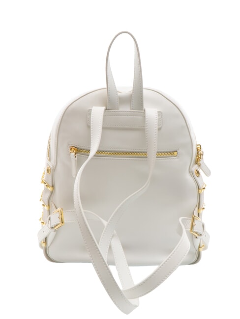 NORA Mochila de cuero con cadenas blanco - Bolsos Mujer