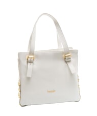 BRACCIALINI NORA Bolso de compras de piel con hebillas blanco - Bolsos Mujer - 2
