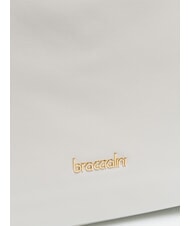 BRACCIALINI NORA Bolso de compras de piel con hebillas blanco - Bolsos Mujer - 3