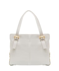 BRACCIALINI NORA Bolso de compras de piel con hebillas blanco - Bolsos Mujer - 4