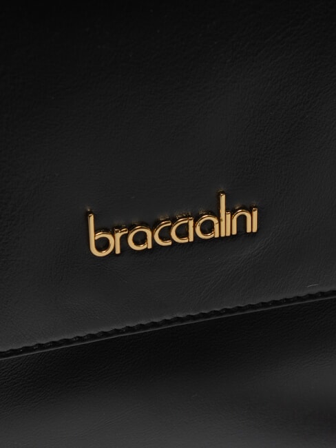 GRETA Bolso malet&iacute;n de piel con bandolera negro - Bolsos Mujer