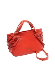 BRACCIALINI SOFIA Bolso de piel con pequeñas flores rojo - Bolsos Mujer - 2