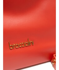 BRACCIALINI SOFIA Bolso de piel con pequeñas flores rojo - Bolsos Mujer - 3