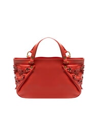 BRACCIALINI SOFIA Bolso de piel con pequeñas flores rojo - Bolsos Mujer - 5