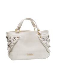 BRACCIALINI SOFIA Bolso de piel con pequeñas flores blanco - Bolsos Mujer - 2
