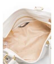 BRACCIALINI SOFIA Bolso de piel con pequeñas flores blanco - Bolsos Mujer - 6