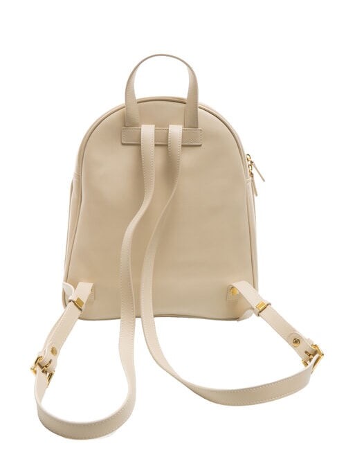 NAOMI Mochila redonda de cuero beige - Bolsos Mujer