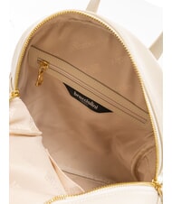 BRACCIALINI NAOMI Mochila redonda de cuero beige - Bolsos Mujer - 4