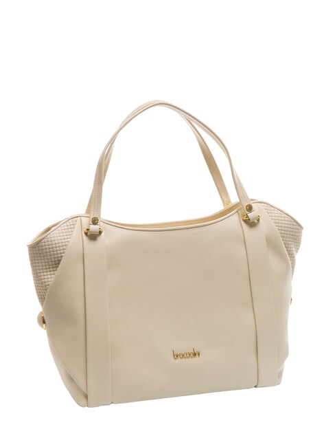 NAOMI Bolso de hombro de piel beige - Bolsos Mujer