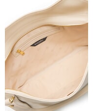 BRACCIALINI NAOMI Bolso de hombro de piel beige - Bolsos Mujer - 5