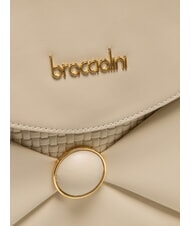 BRACCIALINI NAOMI Bolso de cuero tipo cartera beige - Bolsos Mujer - 3