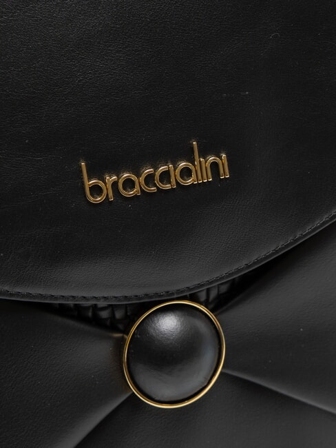 NAOMI Bolso de cuero tipo cartera negro - Bolsos Mujer