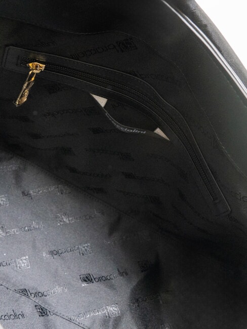 NAOMI Bolso de cuero tipo cartera negro - Bolsos Mujer