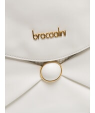 BRACCIALINI NAOMI Bolso de cuero tipo cartera blanco - Bolsos Mujer - 3