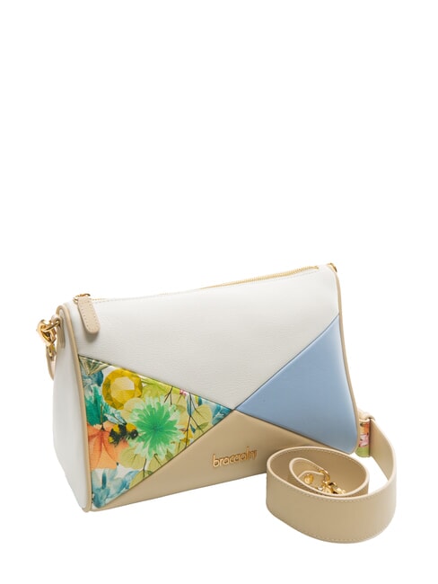 NICOLE Bolso de hombro de piel con patchwork multi - Bolsos Mujer