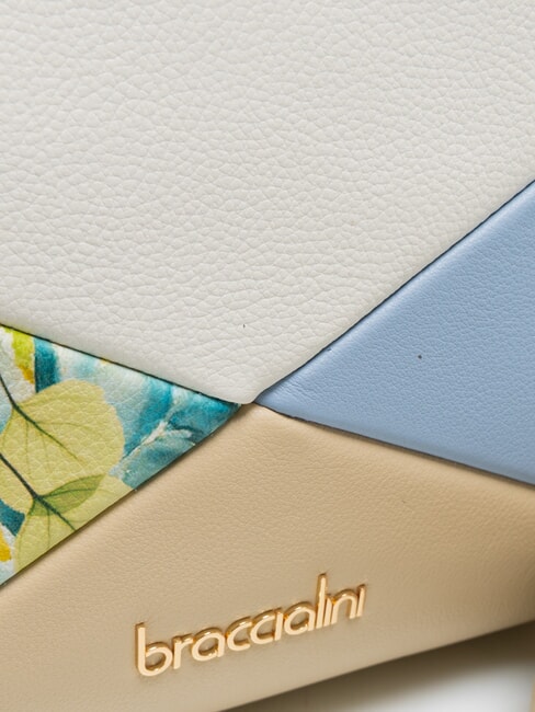 NICOLE Bolso de hombro de piel con patchwork multi - Bolsos Mujer