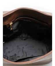 BRACCIALINI SOFIA Bolso de piel con flor marrón - Bolsos Mujer - 6