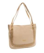 BRACCIALINI NAOMI Bolso bandolera de piel con cadena beige - Bolsos Mujer - 2