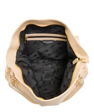 BRACCIALINI NAOMI Bolso bandolera de piel con cadena beige - Bolsos Mujer - 5