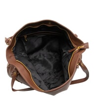 BRACCIALINI NAOMI Bolso bandolera de piel con cadena marrón - Bolsos Mujer - 5