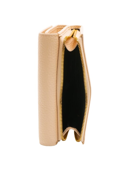 BASIC Cartera mediana de cuero beige - Carteras Mujer