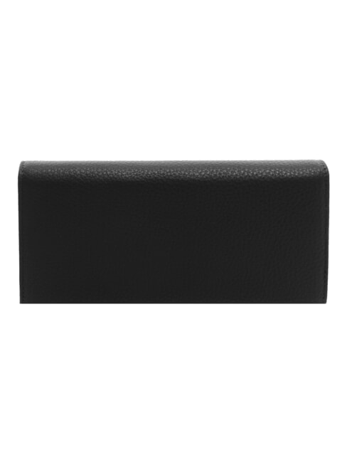BASIC Cartera grande de piel continental negro - Carteras Mujer