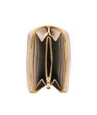 BRACCIALINI BASIC Cartera peque&ntilde;a de cuero con cremallera polvos - Carteras Mujer - 2