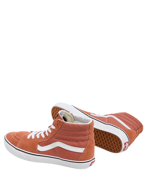 SK8-HI  Zapatillas de cuero teor&iacute;a del color casta&ntilde;o rojizo - Zapatos unisex