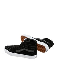 VANS SK8-HI  Zapatillas de cuero cerdo de gamuza negra - Zapatos unisex - 3