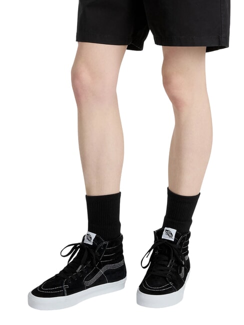 SK8-HI  Zapatillas de cuero cerdo de gamuza negra - Zapatos unisex