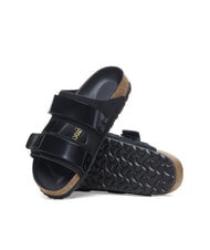 BIRKENSTOCK UJI Sandalia tipo zapatilla de cuero negro - Zapatos Mujer - 5