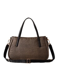 BORBONESE CAHIER  Bolso bandolera con correa para el hombro OP / NATURAL / NEGRO - Bolsos Mujer - 3