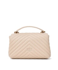 PINKO LOVE LADY PUFF Mini bolso de mano, con bandolera beige-gris ahumado-oro antiguo - Bolsos Mujer - 3