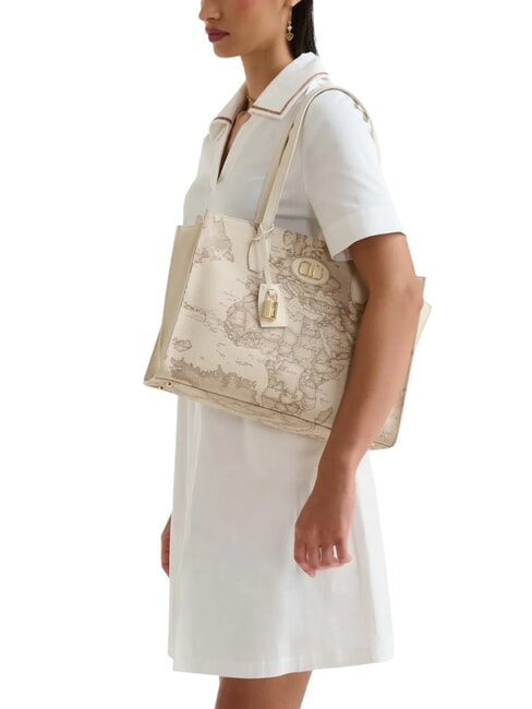 SAND SAFARI GEO Bolso de compras de hombro rafia - Bolsos Mujer