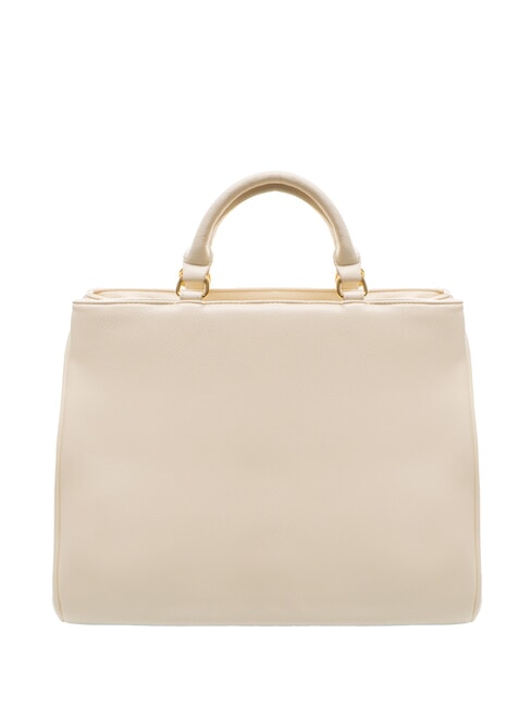 GISELLE Bolso de mano con logotipo de metal beige - Bolsos Mujer