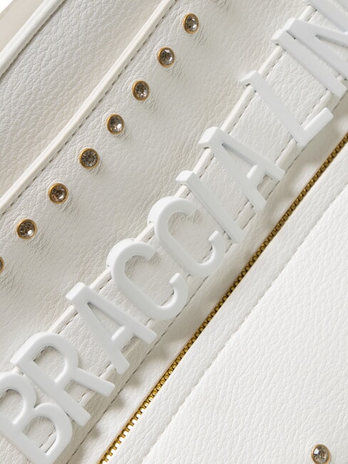 GISELLE Bolso de mano con logotipo de metal blanco - Bolsos Mujer