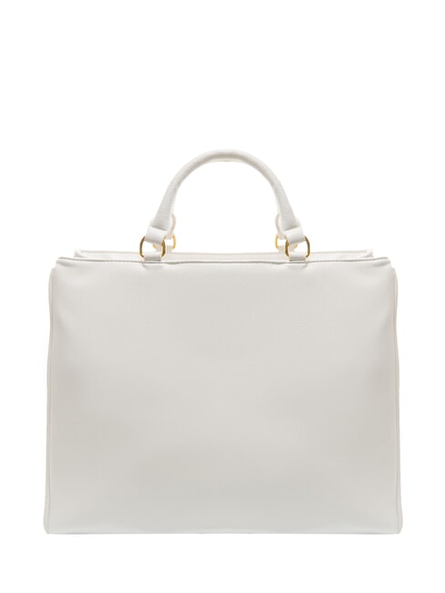 GISELLE Bolso de mano con logotipo de metal blanco - Bolsos Mujer