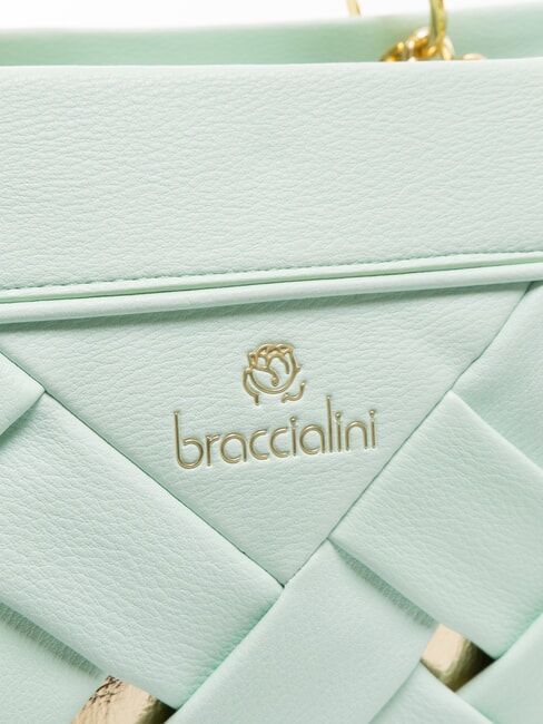 ICONS Bolso tejido con doble asa celestial - Bolsos Mujer