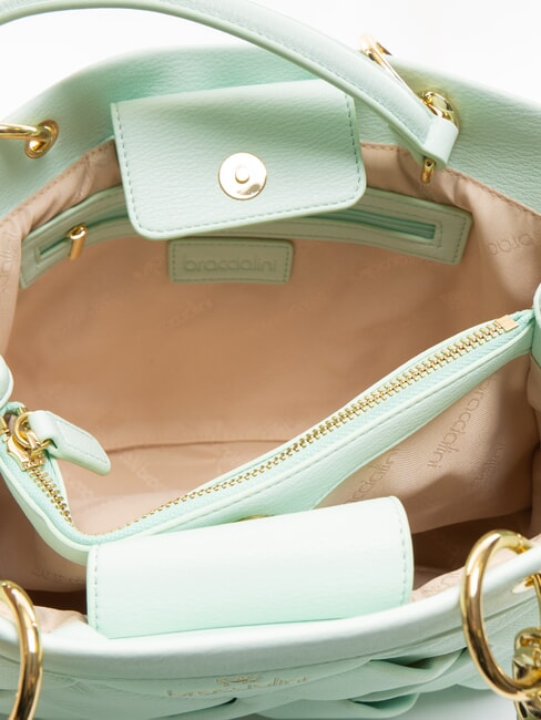 ICONS Bolso tejido con doble asa celestial - Bolsos Mujer