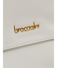 BRACCIALINI GRETA Bolso maletín de piel con bandolera blanco - Bolsos Mujer - 4