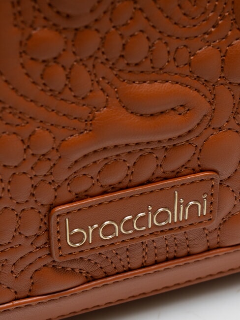 GINGER Bolso de hombro con solapa marrón - Bolsos Mujer