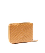 PINKO TAYLOR Quilted Cartera con cremallera alrededor turrón-oro antiguo - Carteras Mujer - 3