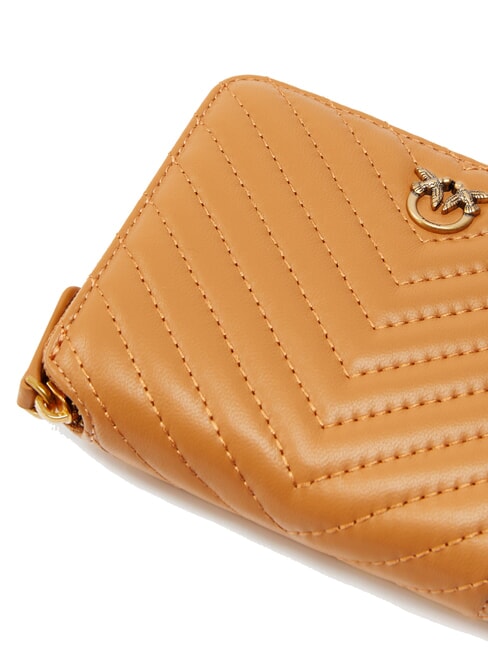TAYLOR Quilted Cartera con cremallera alrededor turrón-oro antiguo - Carteras Mujer