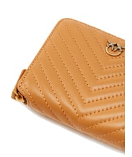 PINKO TAYLOR Quilted Cartera con cremallera alrededor turrón-oro antiguo - Carteras Mujer - 4