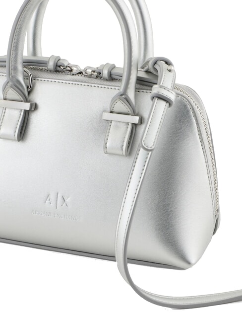 MEGAN Bolso de mano, con bandolera plata - Bolsos Mujer